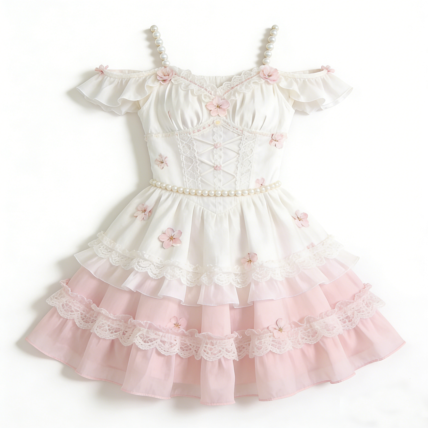 Sakura Pearl Layered Dress